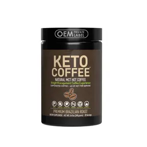 ฉลากคีโตกาแฟสำเร็จรูปเผาผลาญไขมัน,ผงกาแฟลดน้ำหนักสำหรับเพิ่มคีโตนลดน้ำหนัก Ketogenic ให้พลังงาน