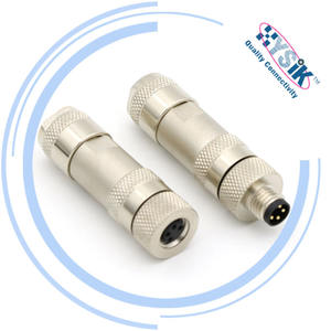 Cavo di Segnale Intrecciato M8 a 4 Pin Maschio-Femmina Codificato A - Product Image 5