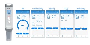 Xách Tay Kỹ Thuật số PH giải pháp tập trung trọng lượng riêng dễ dàng auto-hiệu chuẩn IP67 đánh giá PH Meter - Product Image 4