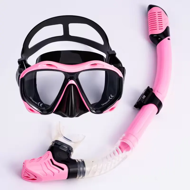 Mascherine Anti-Fog Anti-perdita da immersione in Silicone morbido attrezzatura subacquea nuoto Snorkeling immersioni maschere pinne Snorkel Set