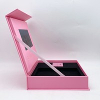 Superlier Caja de Video Digital de 7 Pulgadas con Pantalla LCD, Compatible con Formatos JPG/PNG/JPEG MP4, Música MP3 para Invitaciones de Boda