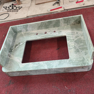 Goldtop Natural Polished Ming Green <b>Marble</b> Stone Big Slab for Floor Wall Stair Treads Kitchen Bathroom Countertops - Product Image 1