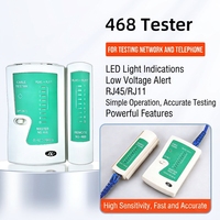 Kit de Herramientas Manuales para Redes Informáticas RJ45/11, Herramienta de Prueba de Cables, Crimpadora y Peladora para Redes LAN y FTTH