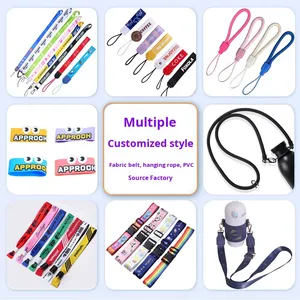 Custom Business Polyester Four-section Buckle Heat Transfer Card Holder <b>Lanyard</b> Multi-function Detachable <b>Safety</b> Buckle - Product Image 2