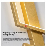 Applique murale LED minimaliste moderne en fer, design luxueux et simple avec télécommande, idéale pour chambre, salon, canapé et fond TV