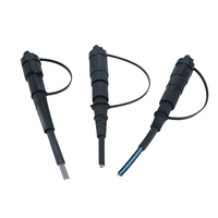 Kabel FTTH Outdoor Terbaru untuk Konektor Tahan Air HW Pre-Connectorized 5.0 Bulat 2*3 2*5mm Kabel Drop Mini SC APC 1F 2F