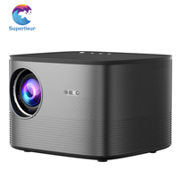 Projecteur de cinéma maison intelligent Superlieur F18 3D Beam 1080P HD Wifi avec 430 ANSI LED LCD 2G RAM Android Compatibilité Android