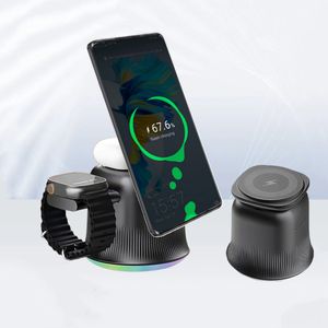 3 में 1 वायरलेस चार्जर चुंबकीय 15 डब्ल्यू ट्रैवल फोल्डेबल वायरलेस चार्जिंग स्टेशन - Product Image 1