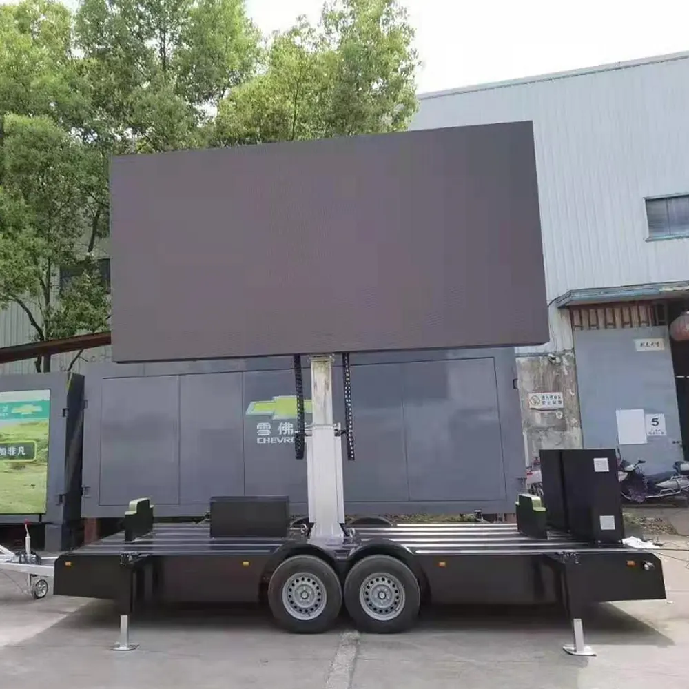옥외 큰 광고 트럭 LED 디지털 방식으로 Signage 스크린 이동할 수 있는 트레일러 발광 다이오드 표시