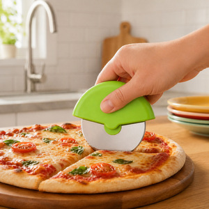 Cortador <span class=keywords><strong>de</strong></span> <span class=keywords><strong>Pizza</strong></span> Redondo <span class=keywords><strong>de</strong></span> Acero Inoxidable con Logotipo Personalizable, Cuchillo para Pastelería, Rueda para <span class=keywords><strong>Cortar</strong></span> <span class=keywords><strong>Pizza</strong></span>, Herramienta Creativa para Hornear - Product Image 3