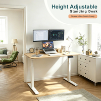 Cadre de bureau électrique réglable en hauteur, capacité de charge 160 kg, vitesse de levage 50 mm/s, pour bureau informatique ergonomique