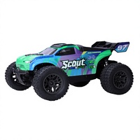 Voiture de course monster 4x4 JIUSI 1/10 haute vitesse 80 km/h, moteur brushless HOBBYWING, télécommande 2,4 GHz 5 canaux, portée 350 mètres