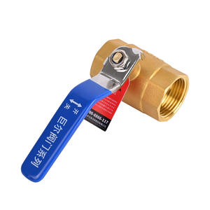 Robinet à bille tout en cuivre à 4 points résistant aux hautes températures, épaissi, à 6 points, en cuivre, pour tuyau d'eau, filetage interne et externe - Product Image 1