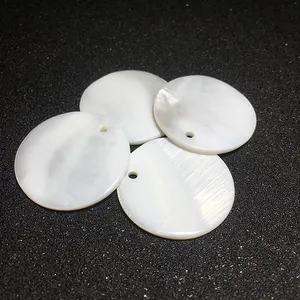 Natural Real shell mother of pearl whth 1 holes loose gems mother of pearl for jewelry