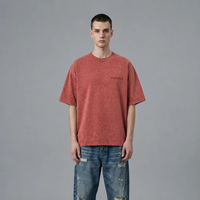 T-shirt vierge en coton peigné 240 GSM pour homme, personnalisable avec logo, style minimaliste, marque privée OEM