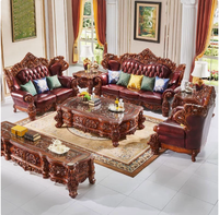 Ensemble de canapés sectionnels classiques européens en cuir PU, design Chesterfield, marque Beno, confortable et durable, pour appartement, hôtel, en bois