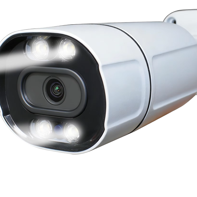 2MP Analog Security Bullet Camera,4-in-1(TVI/CVI/AHD/CVBS),Color-Vu,F1.0 Super Aperture,Full Color,Built-in Mrc,Full Metal,NTSC