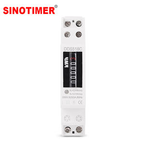 Compteur d'énergie numérique monophasé SINOTIMER DDS518C 18mm sur rail DIN, 220V, certifié CE RoHS, classe de précision 1 - Product Image 3