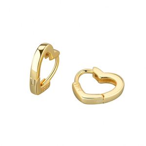 Minimalist 18k Gold Plated Heart Hoogie <b>Earring</b> for Women Hoop <b>Earrings</b> Geometric Love Hoop <b>Earrings</b> for Women - Product Image 6