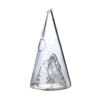 Carafe à vin conique en verre borosilicate de haute qualité pour vin rouge, emballage et logo personnalisés, forme sur mesure