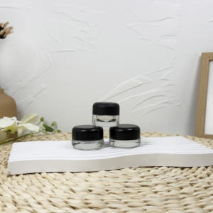 Nuevo diseño 1oz 2oz 3oz 4oz Flor resistente a los niños Frasco de vidrio de almacenamiento resistente a los niños con tapa CR - Product Image 4