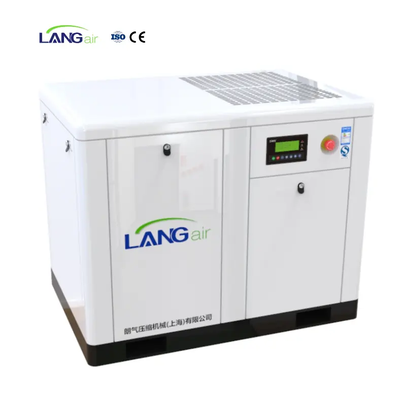 Langair 55KW75HP一般産業への真新しい電気固定スクリュー空気圧縮機の供給