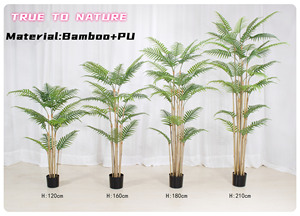 Hot Bán Sống Động Như Thật Vườn Cảnh Quan Nhân Tạo Areca Cây Cọ Cây Bonsai Cây Cọ Cây Nhân Tạo Màu Xanh Lá Cây Cây Cho Văn Phòng Nhà D - Product Image 2
