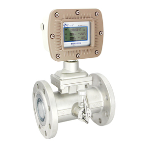 LWQタービン流量計ステンレス鋼プラスチック対策ガス水油空気LCDディスプレイ付きフランジ糸接続 - Product Image 4