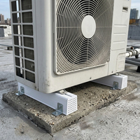 Support de montage pour climatiseur YOD HVAC, kit de base de fixation pour condenseur, support de sol extérieur en PVC pour unité de climatisation