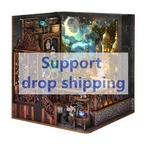 Kit DIY para Rincón de Lectura y <span class=keywords><strong>Casa</strong></span> de Muñecas de Madera - Kit de Arquitectura de <span class=keywords><strong>Casa</strong></span> en Miniatura con Muebles para Muñecas para Exhibición Creativa - Product Image 2