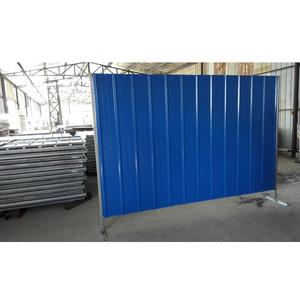 2 m โลหะลูกฟูกแผ่นเหล็กชุบสังกะสีชั่วคราวรั้วสีขาว CoatedColor Bond Hoarding แผงขายส่งโดยตรง - Product Image 1
