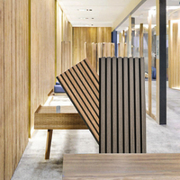 Panneaux acoustiques muraux en bois insonorisants écologiques, panneaux acoustiques 3D pour salle et gymnase, NRC 0.8, décoration intérieure
