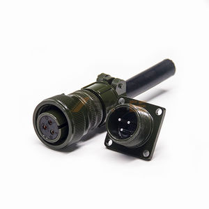 Conector MS3102 MS3106, Kit MIL 14S-1, 3 Pines, 13A, Copa de Soldadura, Acoplamiento Roscado para Cargador de Batería y Servo Motor, Plateado - Product Image 5