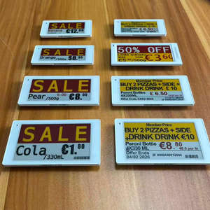 Etiquetas de Precio Digitales para Estantes de 4.2 Pulgadas con Bluetooth 2.4GHz, API, SPI, NFC, ESP32, EPD, BLE5.0, Pantalla de Tinta Electrónica ESL - Product Image 1