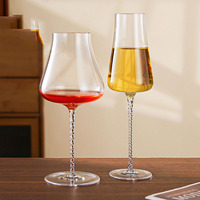 Verre à vin en cristal soufflé à la main, sans plomb, écologique, ultra-fin, du fabricant d'origine, idéal pour les fêtes, les mariages, les cadeaux et l'ameublement.