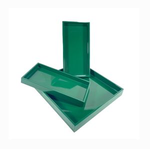 Elegante Bandeja de Servicio de Laca Hecha a Mano, Bandeja Decorativa de Laca para el Hogar, la Cocina, el Comedor y el Servicio de Té - Product Image 1