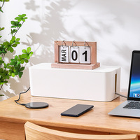 Organisateur de câbles USB de grande capacité, cache-câbles, organisateur de câbles d'alimentation pour ordinateur, protection contre les surtensions, cache-câbles, gestion des câbles en plastique