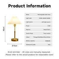 Lampe de table plissée créative en fer américain pour chambre à coucher Canapé de salon Nordic Modern Hotel Bedroom Bedside E27 Lampe de table