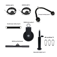 Peralatan Kebugaran Gym Rumahan Set Pulley Multifungsi Lat Pulldown Triceps Trainer