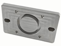 Pièces optiques et accessoires d'équipement personnalisés en alliage d'aluminium usinés CNC, à succès, avec finition par oxydation et électroérosion à fil