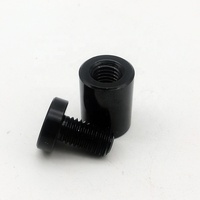 Factory Direct Matt Black Standoff Spacer19*25 Wall Mounted Standoffs for Acrylic Holder Anodized Aluminium Fasteners