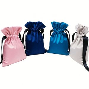 Bolsitas de Satén con Cordón Linna de 10x15cm para Bodas y Empaque de Joyería, Recuerdos Promocionales - Product Image 1