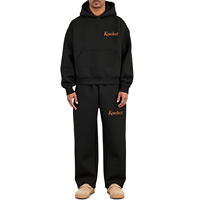 Ensemble de survêtement premium 100 % coton pour homme, coupe oversize, streetwear, molleton épais, personnalisable avec logo, décontracté, OEM