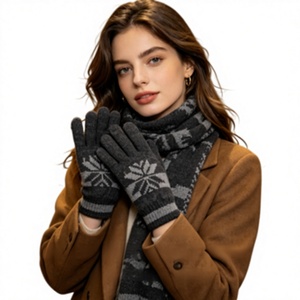 Guantes de Pantalla Táctil Acrílicos para Mujer, para las Cuatro Estaciones, Cálidos, Transpirables, Diseño de <span class=keywords><strong>Dedos</strong></span> Completos, para Actividades al Aire Libre, Talla Única - Product Image 1