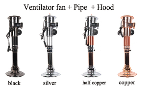 Tuyau rétractable sans barbecue en acier inoxydable de tuyau de fumée de style coréen en multicolore - Product Image 3
