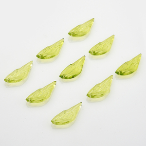 Zhubi 12x30mm <span class=keywords><strong>perline</strong></span> di cristallo a foglia sottile combinazione di colori magici con ciondolo foglia di ibisco perle di vetro per la creazione di gioielli fai da te - Product Image 4