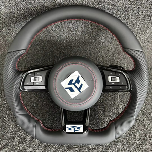 <span class=keywords><strong>Volante</strong></span> de Cuero de Alta Calidad para Volkswagen VW Polo Golf R <span class=keywords><strong>6</strong></span> 7 8 MK6 MK7 <span class=keywords><strong>GTi</strong></span> Passat B7 B8 Jetta - Product Image 1