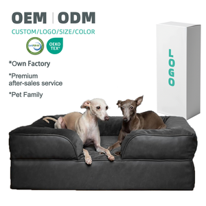 Kasur Sofa Anjing Besar Ortopedi Busa Memori Mewah Custom Pabrik, Alas Tidur Kucing Busa Memori Mewah yang Dapat Dilepas - Product Image 1