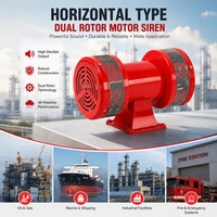 Sirena de Advertencia Eléctrica de Doble Rotor de Aire, 160dB, AC110V 220V, para Sistemas de Alarma de Incendios y Emergencias