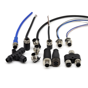 M8 nối 4pin 5pin 6pin 8Pin M5 M9 <span class=keywords><strong>M12</strong></span> M16 M23 nữ nam mini không thấm nước IP65 kết nối B mã PCB bảng điều chỉnh gắn kết với cáp - Product Image 5